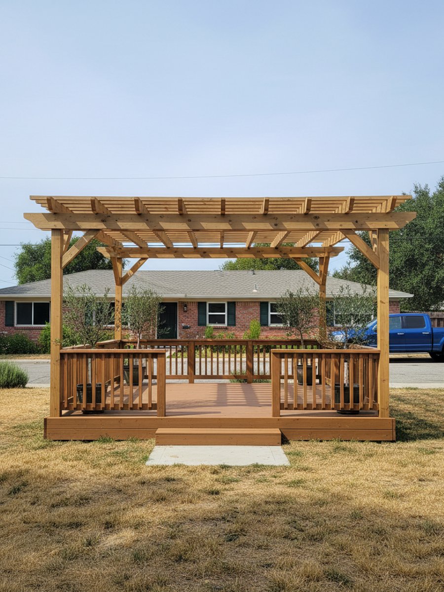 Pergolas & Covered Decks completed by Majestic Deck Company in Fullerton, CA
