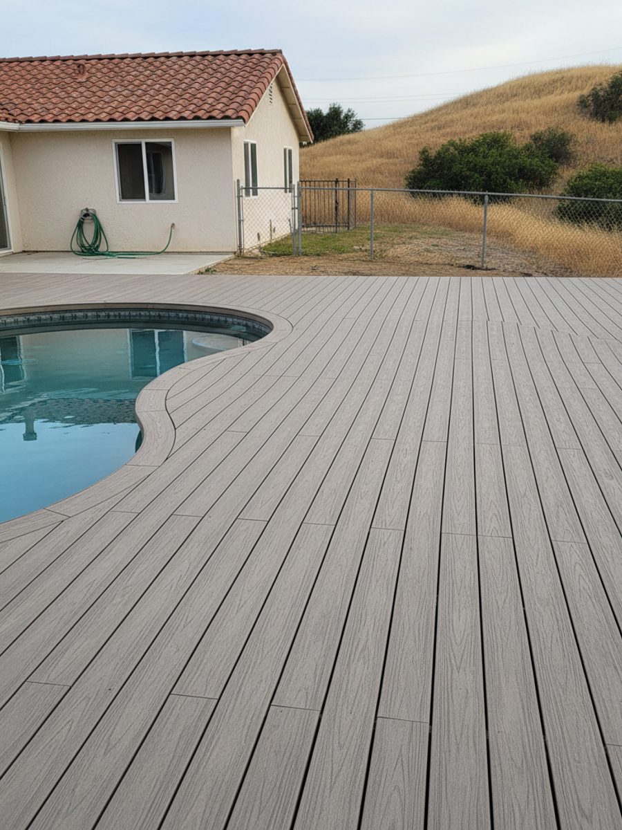 Custom Deck Design completed by Majestic Deck Company in Los Angeles, CA